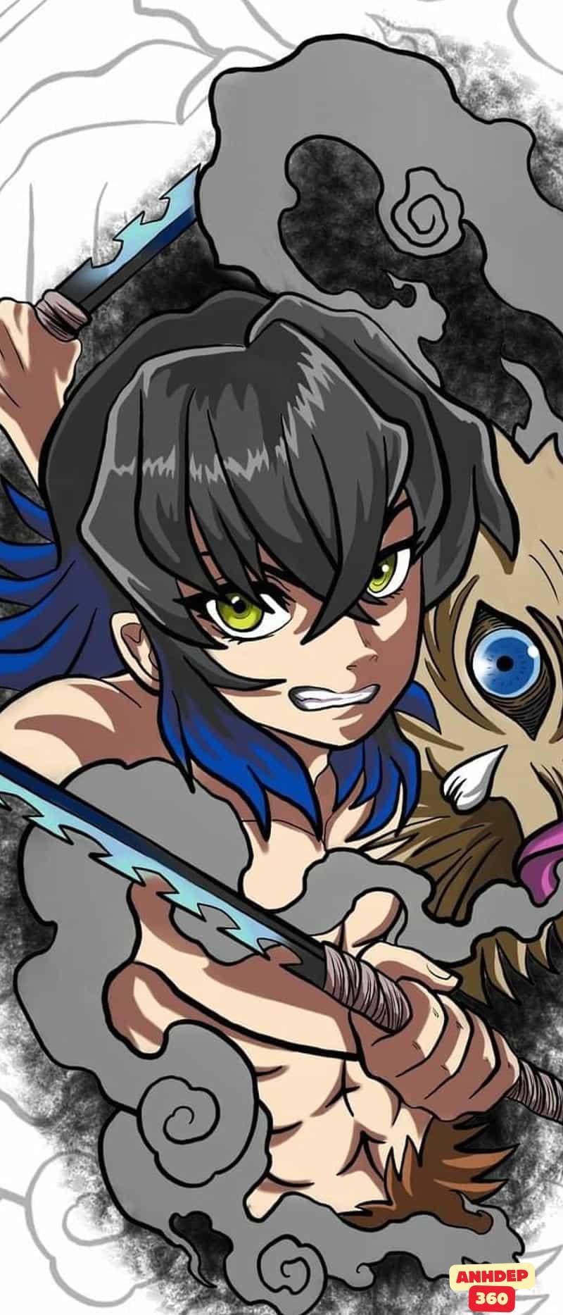 Kho ảnh Inosuke Hashibira miễn phí