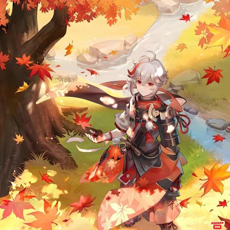 Loạt hình Kaedehara Kazuha cuốn hút