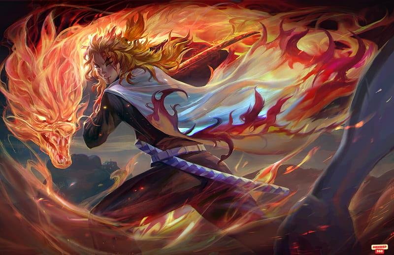 Loạt hình Kyojuro Rengoku cuốn hút