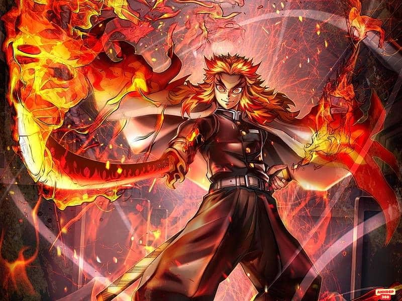 Ngắm hình Kyojuro Rengoku mới nhất