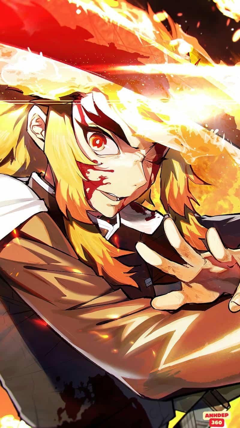 Ngắm hình Kyojuro Rengoku thu hút