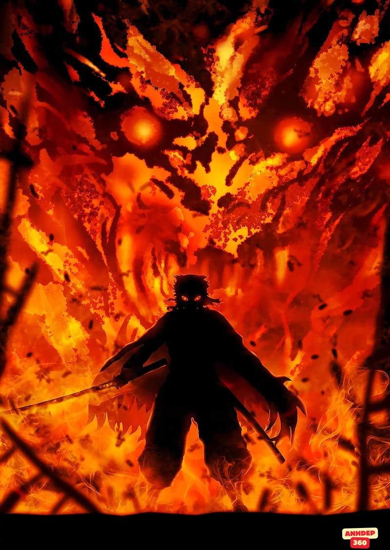 Ngắm hình Kyojuro Rengoku thu hút