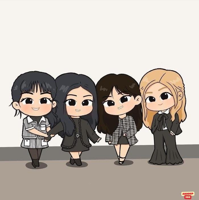 ảnh blackpink chibi cực đẹp