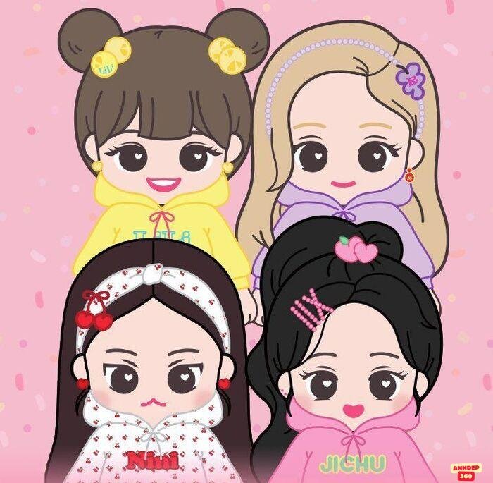 ảnh blackpink chibi xinh yêu