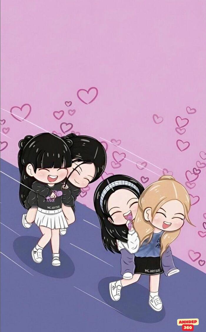 ảnh blackpink chibi yêu