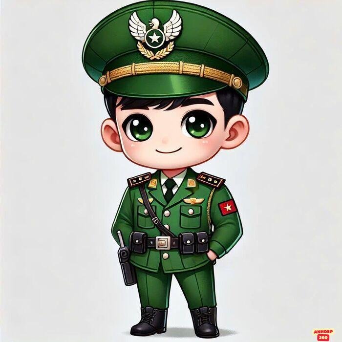 ảnh chibi bộ đội việt nam đáng yêu