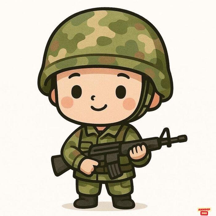 ảnh chibi bộ đội việt nam đẹp