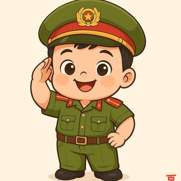 ảnh chibi bộ đội việt nam
