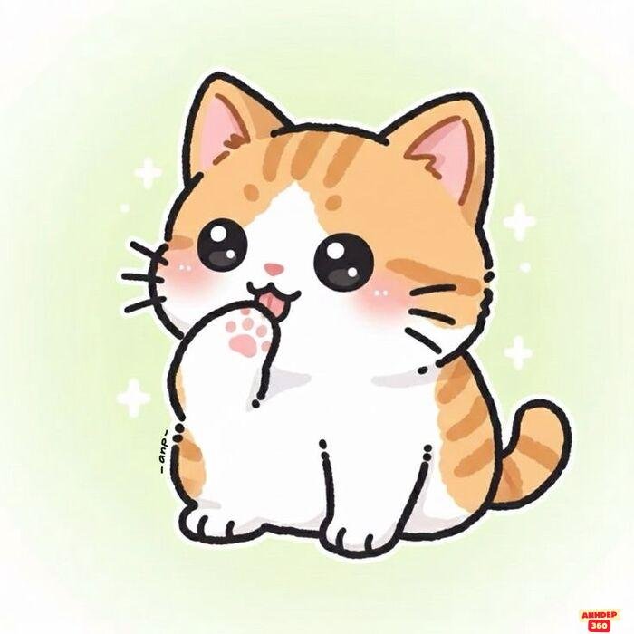 ảnh chibi cat đẹp xỉu