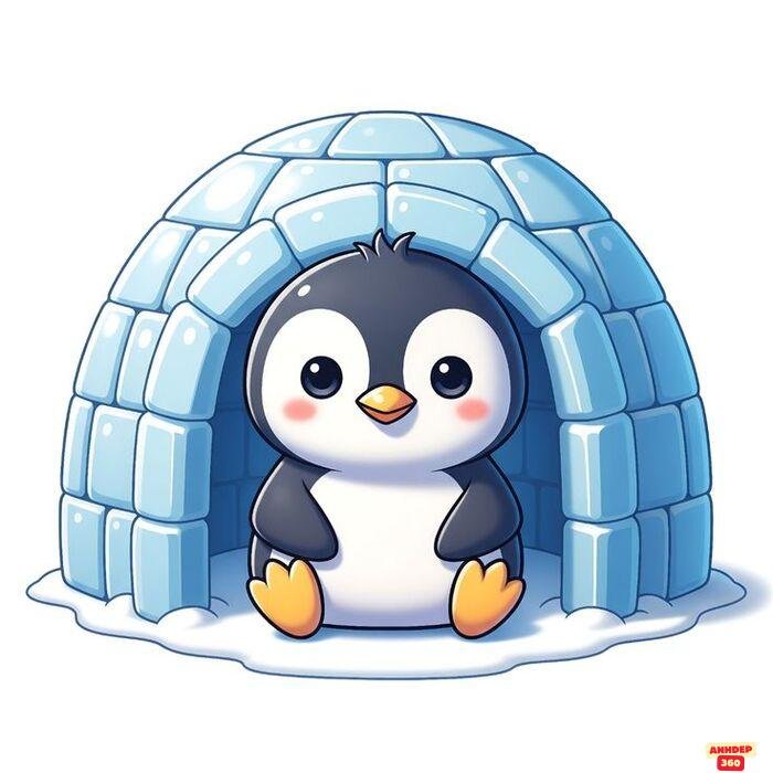 ảnh chim cánh cụt chibi cute