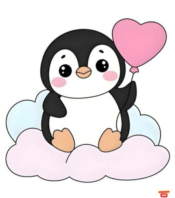 ảnh chim cánh cụt chibi đẹp xinh