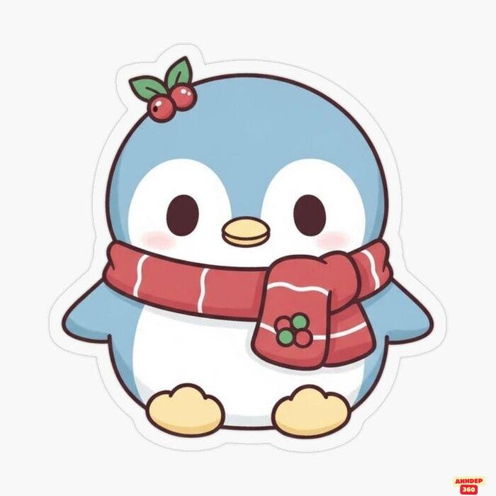 ảnh chim cánh cụt chibi siêu xinh