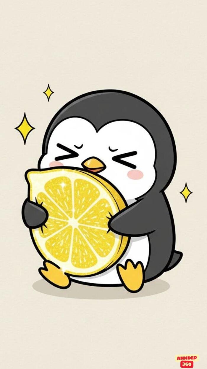 ảnh chim cánh cụt chibi xinh