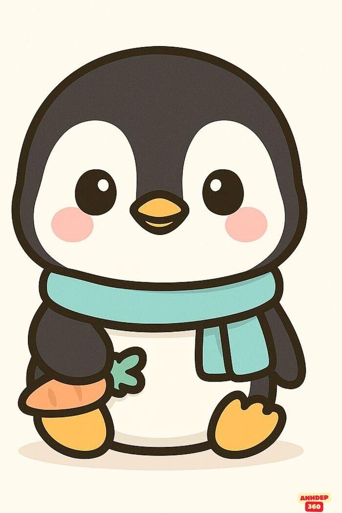 ảnh chim cánh cụt chibi