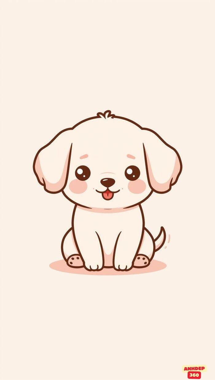 ảnh chó chibi cute