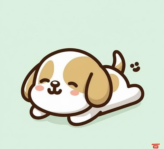 ảnh chó chibi ngoan xinh