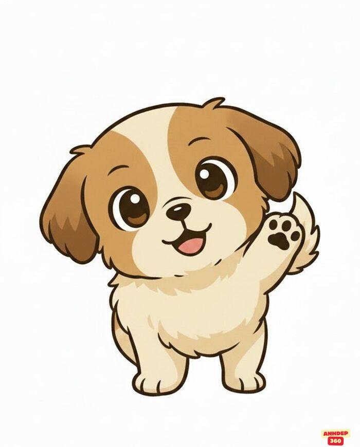 ảnh chó chibi siêu xinh