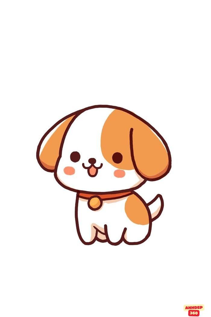 ảnh chó chibi yêu xỉu