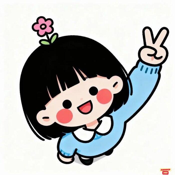 ảnh cô gái chibi cực đáng yêu