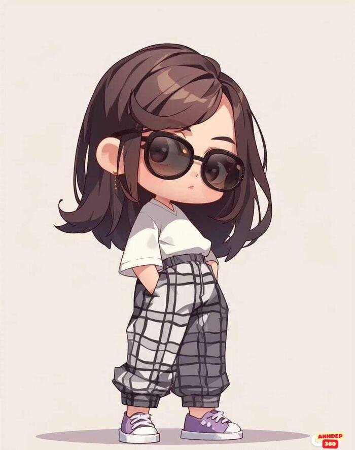 ảnh cô gái chibi ngầu