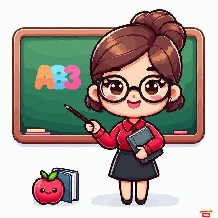 ảnh cô giáo chibi cực đẹp