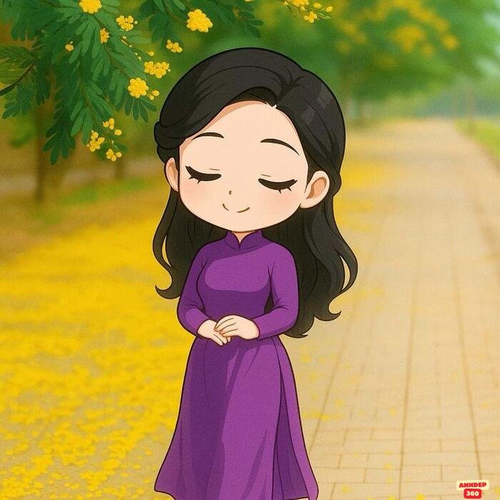 ảnh cô giáo chibi cute