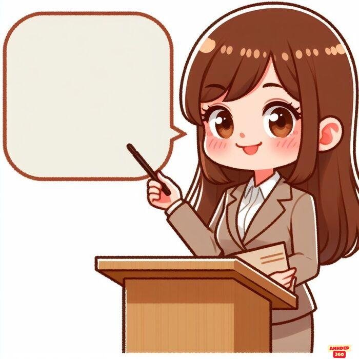 ảnh cô giáo chibi siêu cute