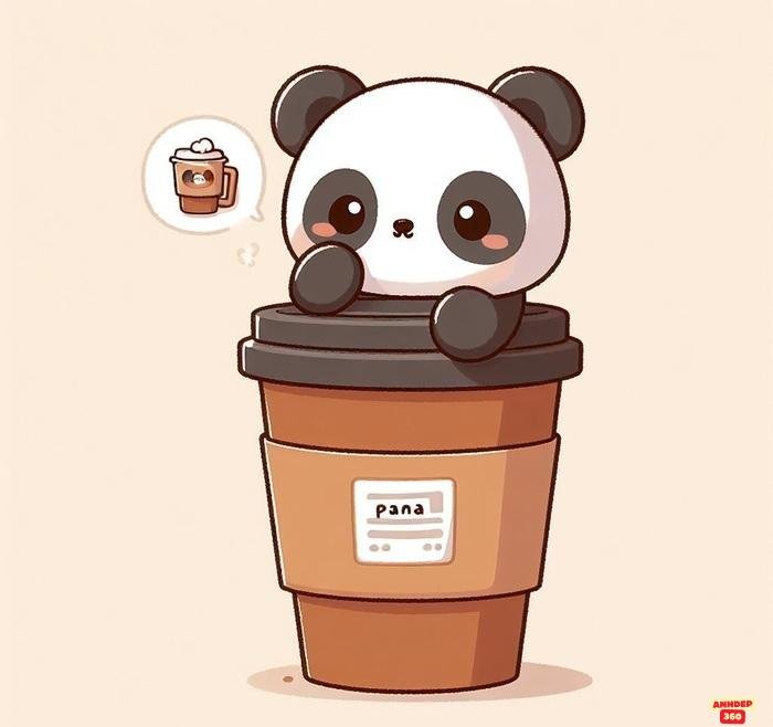 ảnh gấu trúc cute chibi cute xinh