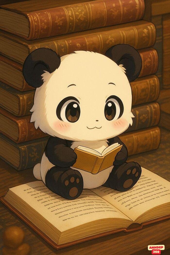 ảnh gấu trúc cute chibi cute