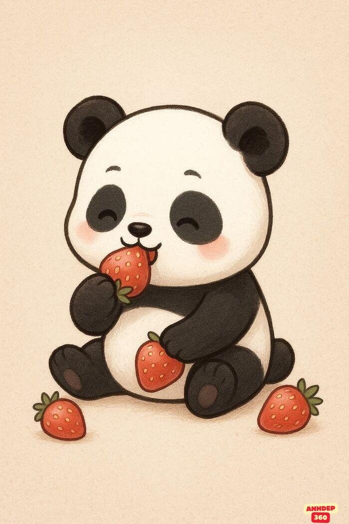 ảnh gấu trúc cute chibi xinh