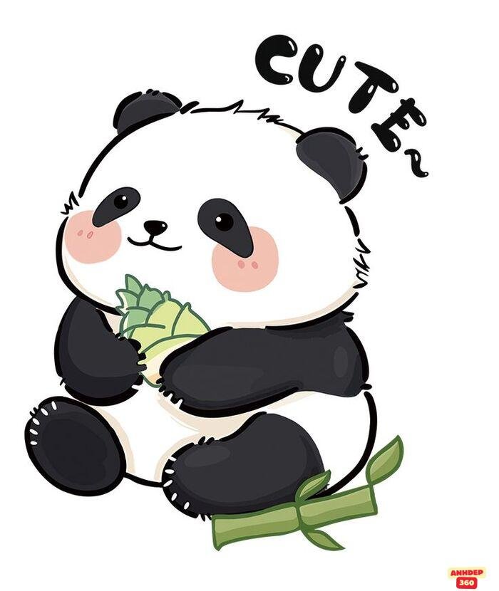 ảnh gấu trúc cute chibi yêu nhất