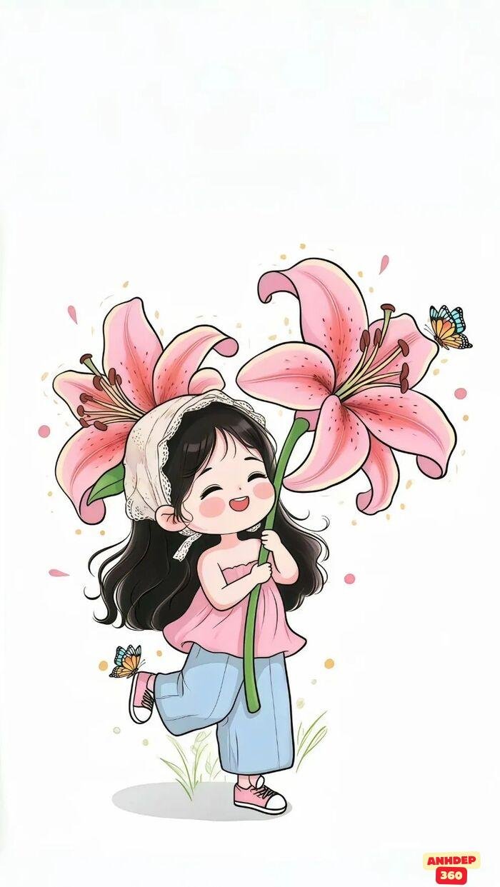 ảnh hoa chibi cực đẹp