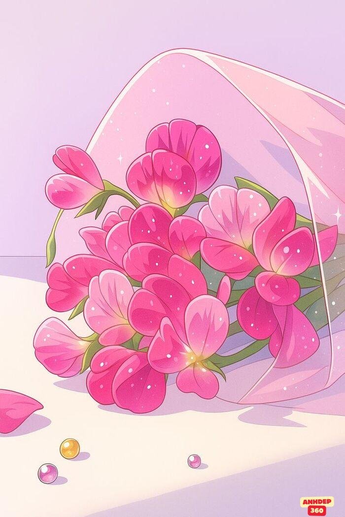 ảnh hoa chibi siêu đẹp