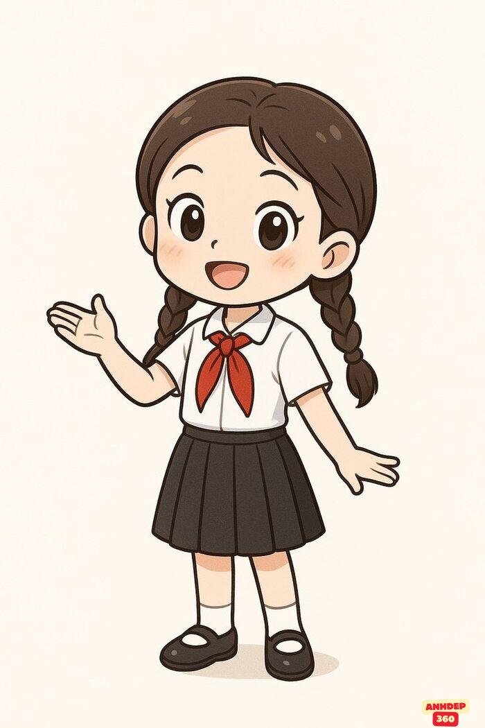 ảnh học sinh chibi đẹp cute