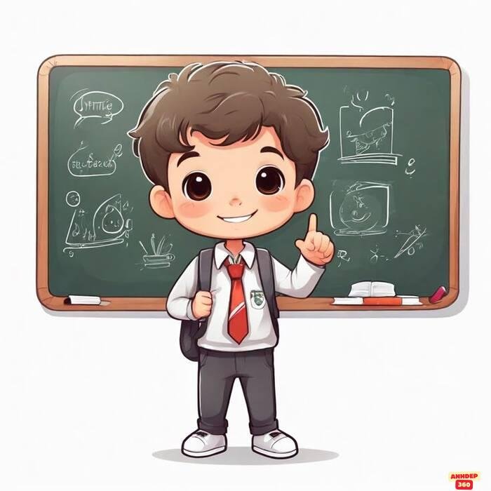 ảnh học sinh chibi đẹp xỉu