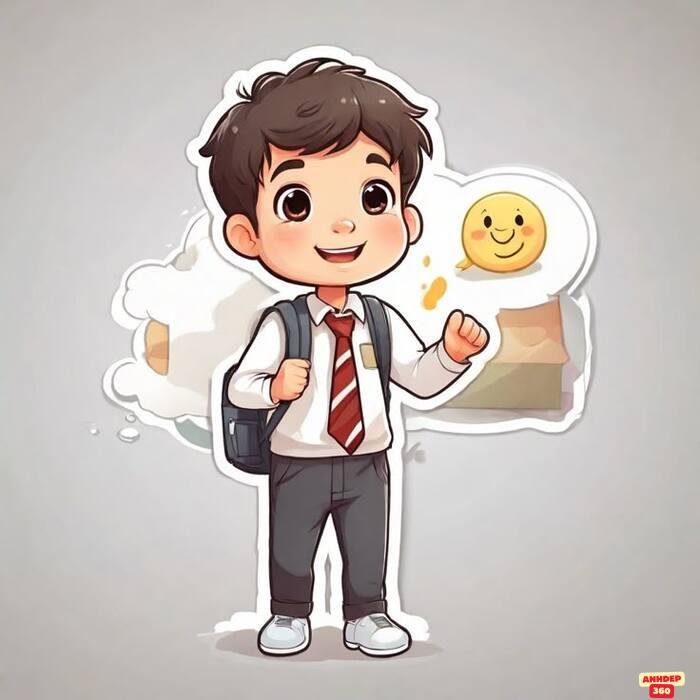 ảnh học sinh chibi nam sinh