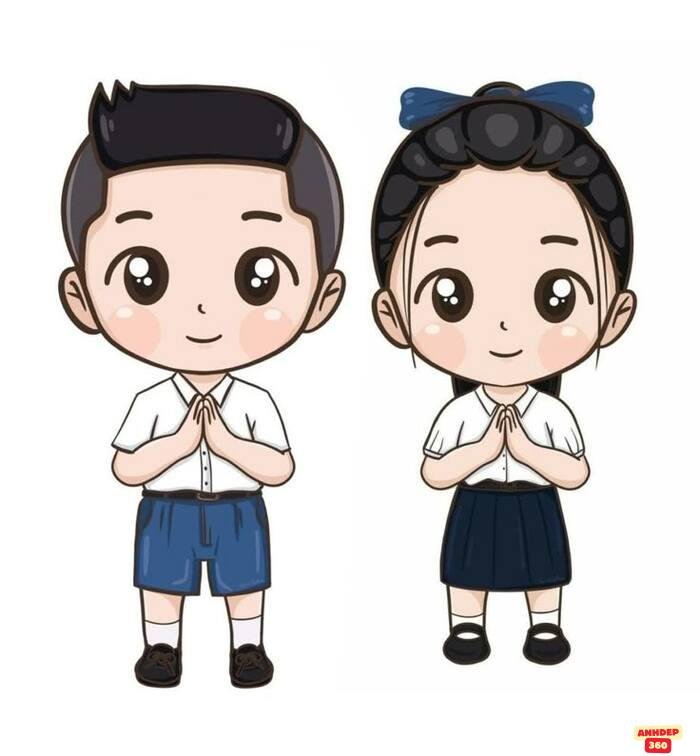 ảnh học sinh chibi siêu đáng yêu