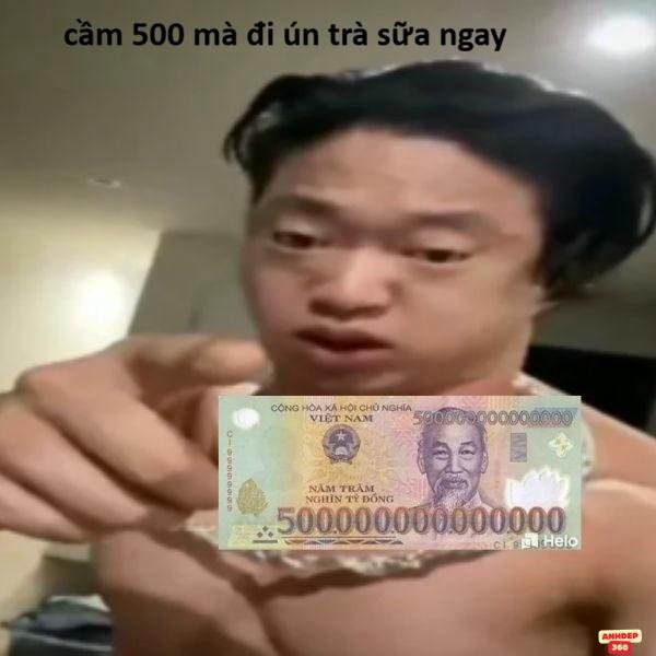 ảnh lì xì troll cho tờ 5 loét