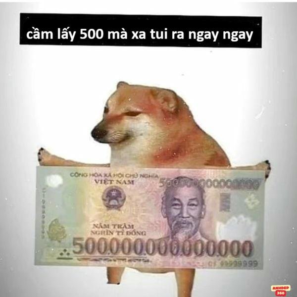 ảnh lì xì troll chó