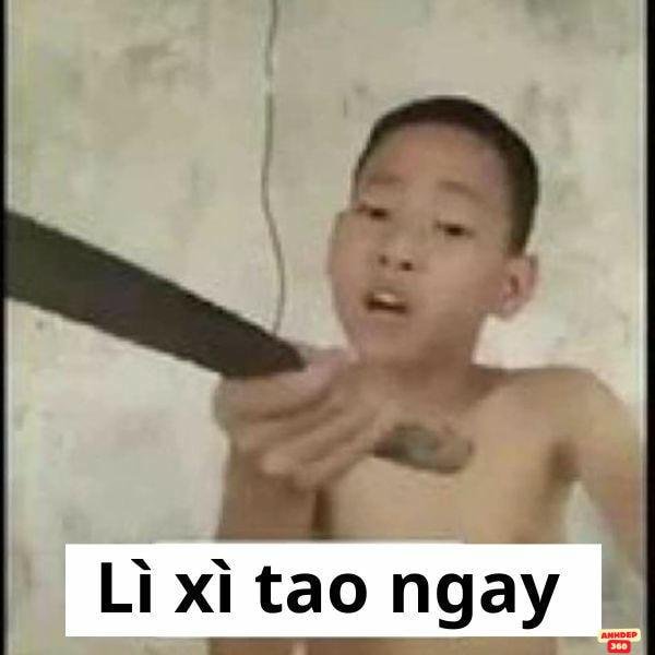 ảnh lì xì troll lì xì tao ngay