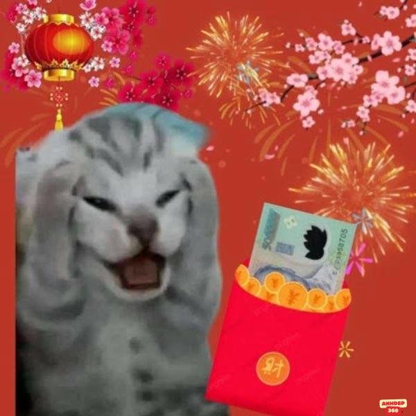 ảnh lì xì troll mèo