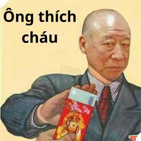 ảnh lì xì troll ông thích cháu