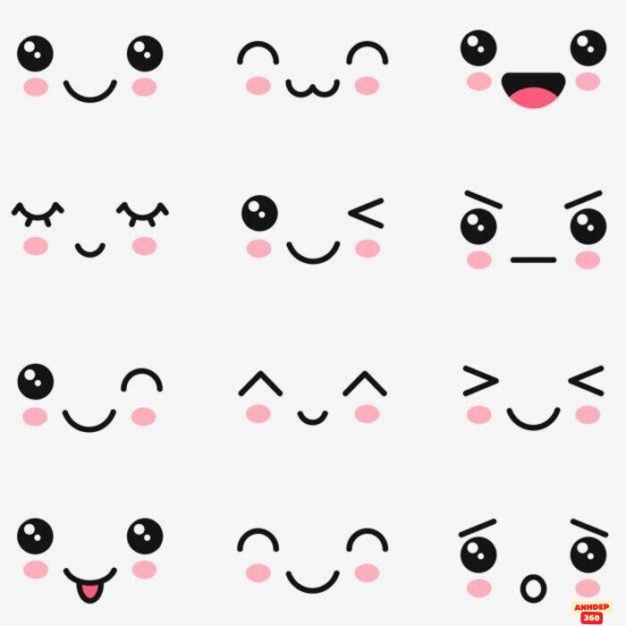 ảnh mắt chibi cute yêu