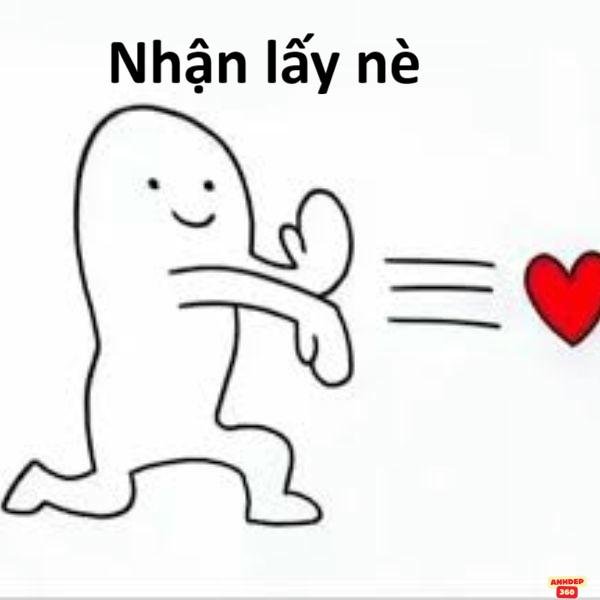 ảnh meme bắn tim