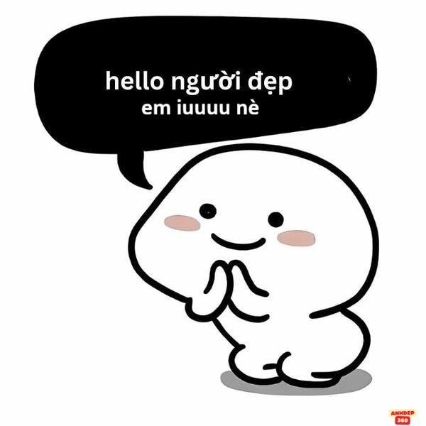 ảnh meme hello đáng yêu nhất
