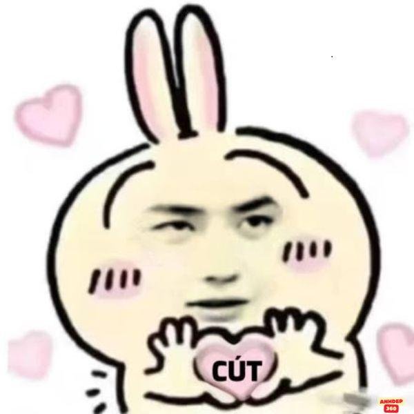 ảnh meme trái tim chế