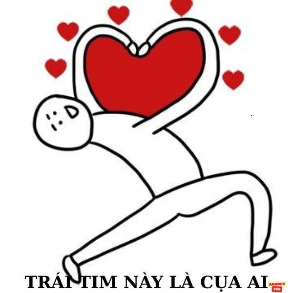 ảnh meme trái tim hài