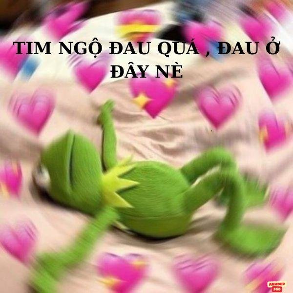 ảnh meme trái tim troll