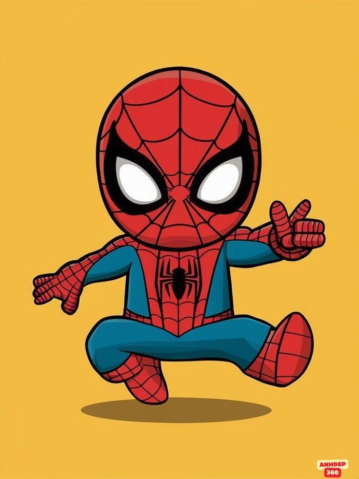 ảnh spiderman chibi cực ngầu