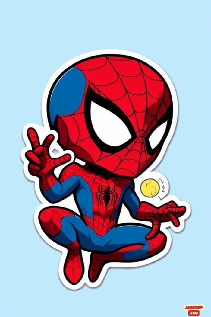 ảnh spiderman chibi ngầu